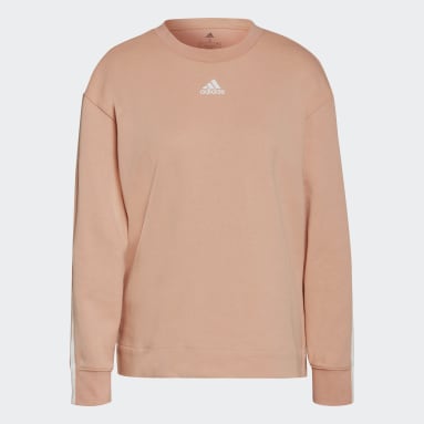 Women Sportswear Pink Essentials Relaxed 3-Stripes Sweatshirt