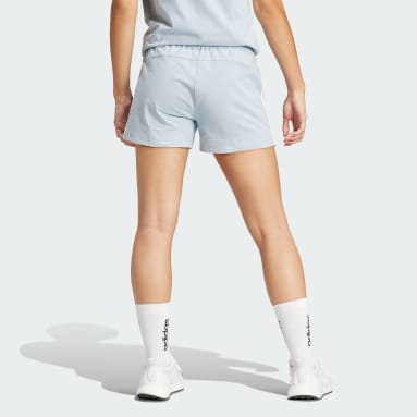 Women Sportswear Blue Essentials Slim 3-Stripes Shorts