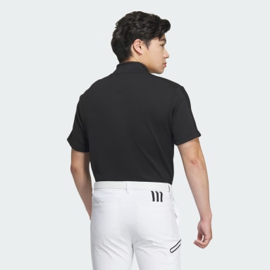 ผู้ชาย กอล์ฟ สีดำ เสื้อคอสูงแขนสั้น AEROREADY Big Badge of Sport