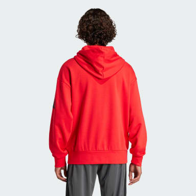 Felpa con cappuccio Essentials Loose-Fit 3 Bar Logo French Terry