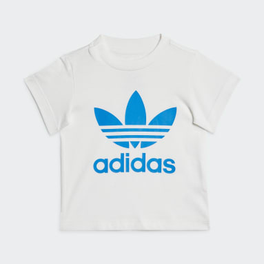 Børn Originals Blå Trefoil Shorts and T-shirt sæt