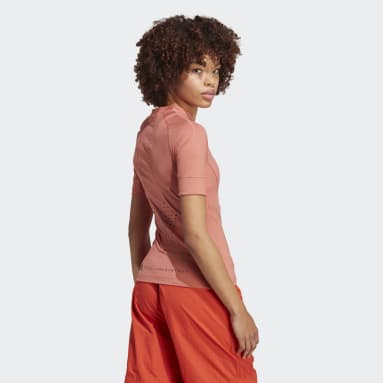 Women Training Brown adidas by Stella McCartney TruePurpose Training Tee