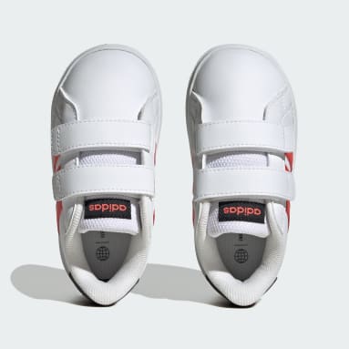 Kinder Sportswear Grand Court Lifestyle Hook and Loop Schuh Weiß