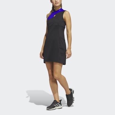 Women's Golf Black Ultimate365 Tour Colorblocked Golf Dress