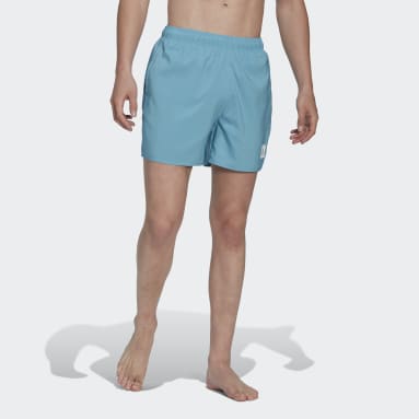 Shorts de Natación Cortos de Color Sólido Azul Hombre Sportswear