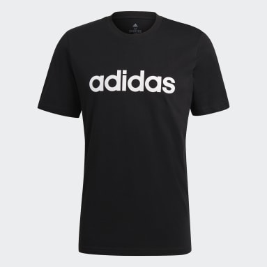 Polo Essentials Logo Lineal Bordado Negro Hombre Sportswear