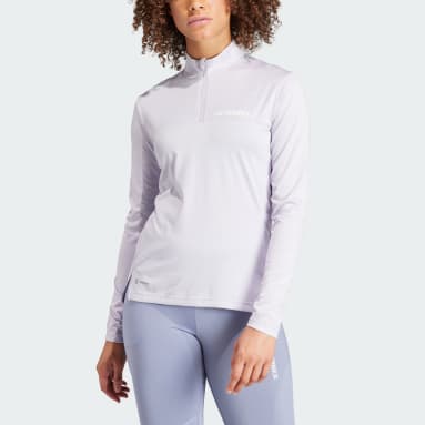Terrex Multi Half-Zip Long Sleeve T-skjorte Lilla