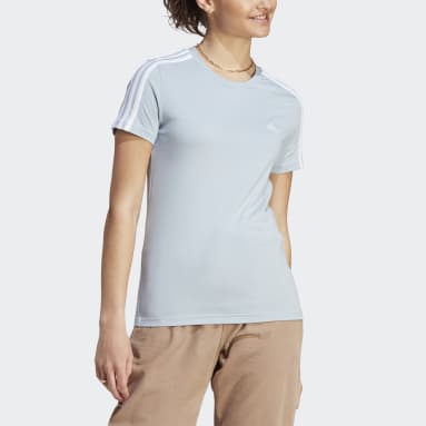 Ženy Sportswear modrá Tričko Essentials Slim 3-Stripes