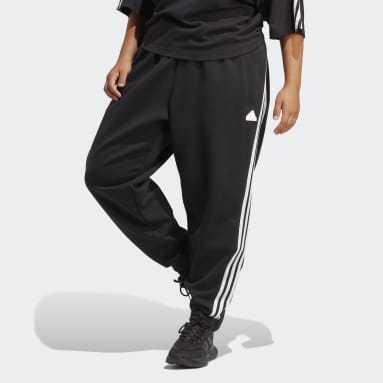 Women Sportswear Black Future Icons 3-Stripes Regular Pants (Plus Size)