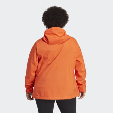 Dames TERREX oranje Terrex Multi RAIN.RDY 2,5-laags Regenjack (Grote Maat)