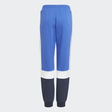 Pantalon adidas Essentials Colorblock Bleu Garçons Sportswear