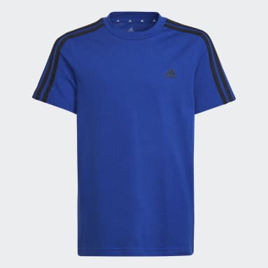 Boys Sportswear Blue adidas Essentials 3-Stripes T-Shirt