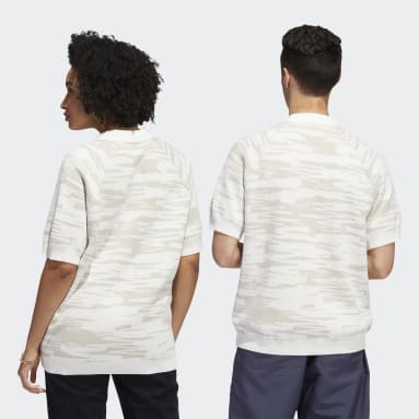 Originals Nora Knitted Poloshirt – Genderneutral Weiß