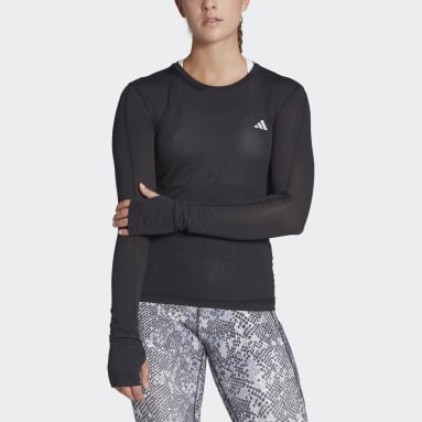 Kvinder Løb Sort Fast Running Long Sleeve T-shirt