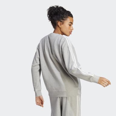 Women Sportswear Grey Essentials 3-Stripes Sweatshirt