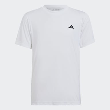 T-shirt da tennis Club Bianco Ragazzo Tennis