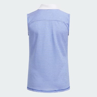 Polo Shirt Tanpa Lengan Ottoman Stripe