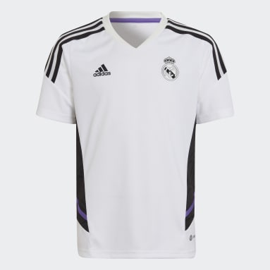 Youth Soccer White Real Madrid Condivo 22 Training Jersey