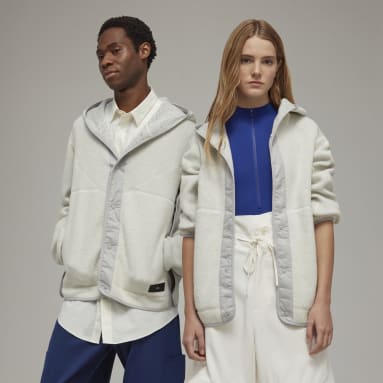 Y-3 White Y-3 Fleece Jacket