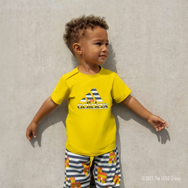 Infants Sportswear Yellow adidas x Classic LEGO® Tee and Pant Set