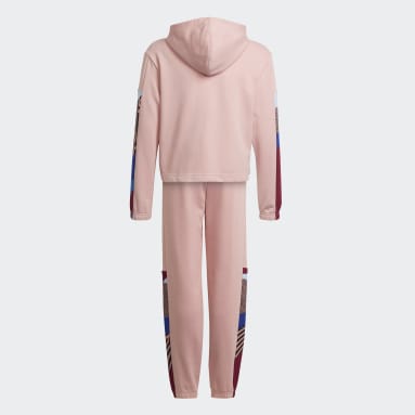 Mädchen Sportswear Wildshape Print Cotton Trainingsanzug Rosa