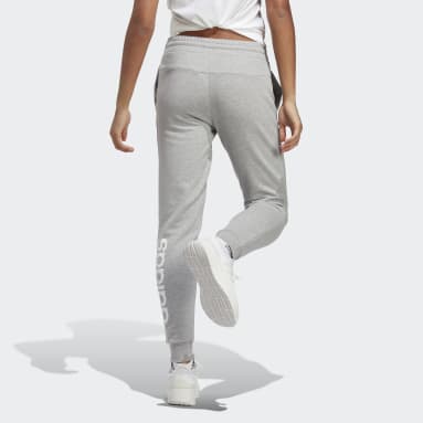 Women Sportswear Grey Essentials Linear French Terry Cuffed Joggers