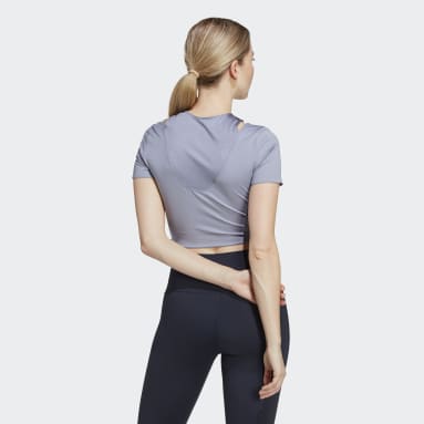 HIIT AEROREADY Crop Training T-skjorte Lilla