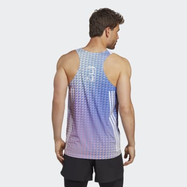 Muži Běh růžová Tílko Adizero Sasha Zhoya Signature