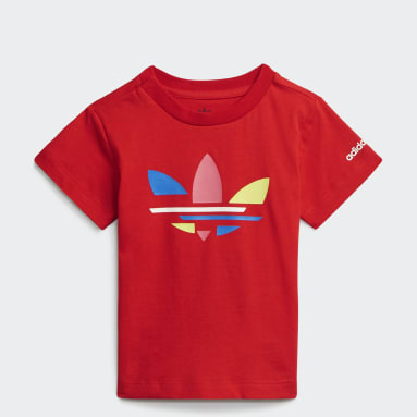 Camiseta Adicolor Rojo Niño Originals