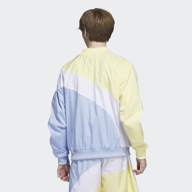 Veste de survêtement tissée Swirl jaune Hommes Originals