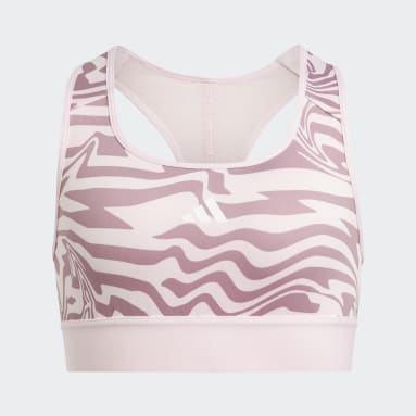 Buy Adidas women plus size padded sports bra pink Online