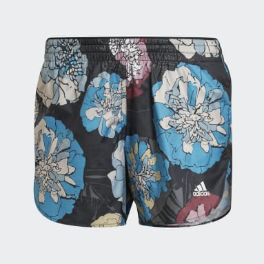 Shorts de Running Run Fast Flower Azul Mujer Running