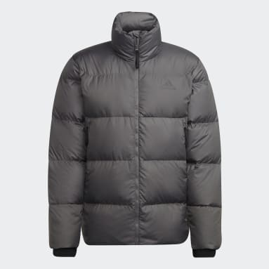 Chaqueta de plumón con capucha Big Baffle D11 Gris Hombre Outdoor Urbano