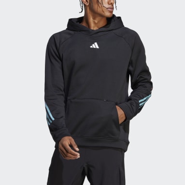 Sweat-shirt à capuche Train Icons 3-Stripes Training noir Hommes Entraînement