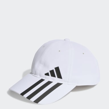 Gorra Baseball AEROREADY 3 bandas Blanco Gimnasio Y Entrenamiento