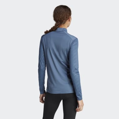 Ženy TERREX modrá Tričko Terrex Multi Half-Zip Long Sleeve