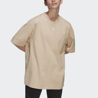 Camiseta LOUNGEWEAR Adicolor Essentials Beige Mujer Originals