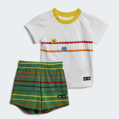 Infants Sportswear White adidas x Classic LEGO® Tee and Shorts Set
