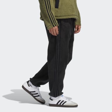 Pantalon adidas SPRT 3-Stripes Sherpa noir Hommes Originals