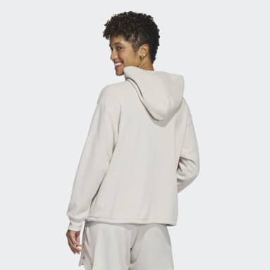 Sweat-shirt à capuche court Select Beige Femmes Basketball