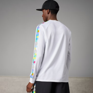 Männer Fußball Manchester United Peter Saville Long Sleeve Trikot Weiß