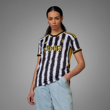 ผู้หญิง ฟุตบอล สีดำ เสื้อฟุตบอลชุดเหย้า Juventus 23/24