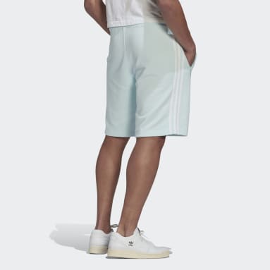 Men Originals Blue 3-Stripes Sweat Shorts