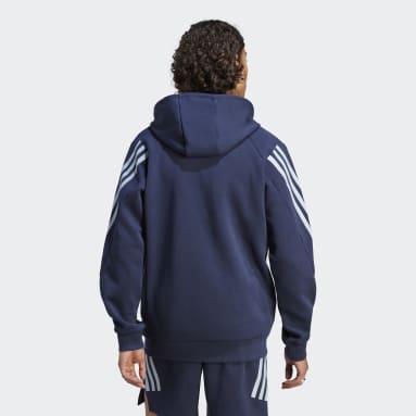 Nam Sportswear Áo Hoodie Khóa Kéo 3 Sọc Future Icons