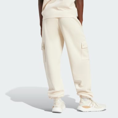 Pantaloni Essentials Fleece Cargo Jogger Bianco Donna Originals