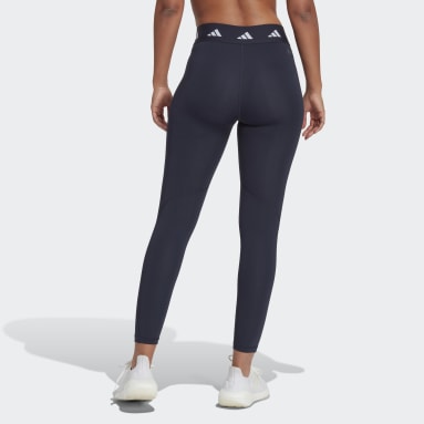 Mallas Techfit 7./8 Corte Alto Azul Mujer Training