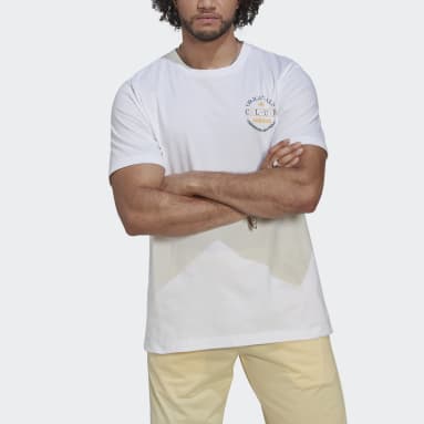 Men Lifestyle White Club Logo Tee