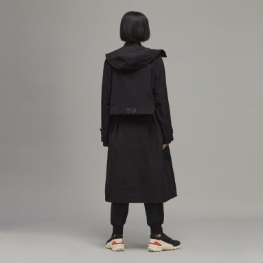 Abrigo Con Capucha Classic Dorico Nylon Negro Mujer Y-3