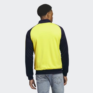 Men's Soccer Yellow Colombia 3-Stripes Track Top