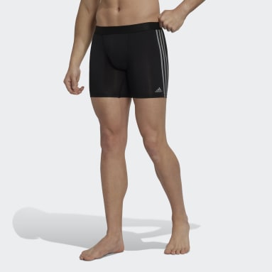 Boxer en coton Active Flex 3-Stripes noir Hommes Entraînement